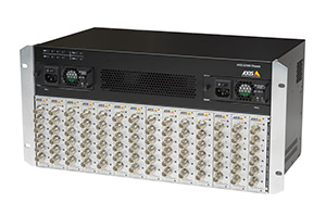 шасси Q7920: возможность подключить IP-видеосервер Q7406, Q7414 и другие бескорпусные платы AXIS