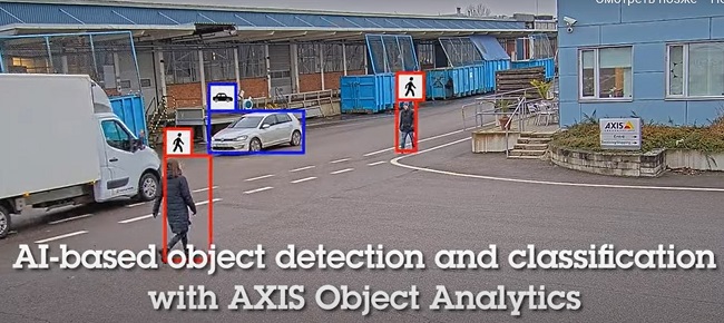 - сетевые антивандальные видеокамеры с видеоаналитикой AXIS Object Analytics